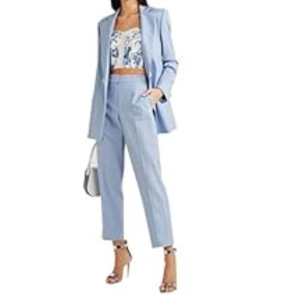 Brand New Women's Calvin Klein Suit Baby Blue Trousers Dress Pants - Picture 4 of 14